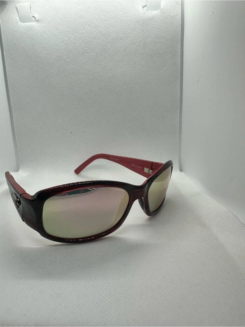 Costa Vela Women's Polarized Sunglasses — Deep Red/Pink Frame